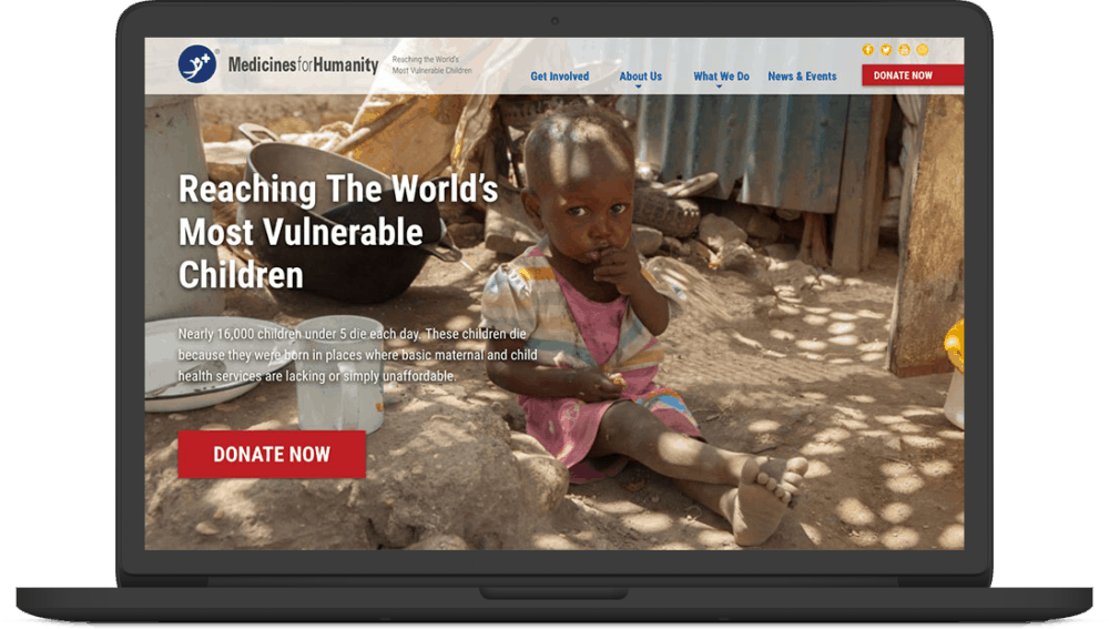 Medicines for Humanity Site Screenshot